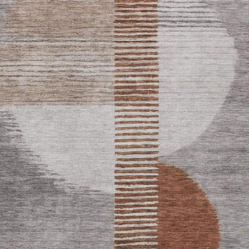 HomeRoots Geometric Transitional Rectangle Outdoor Rug