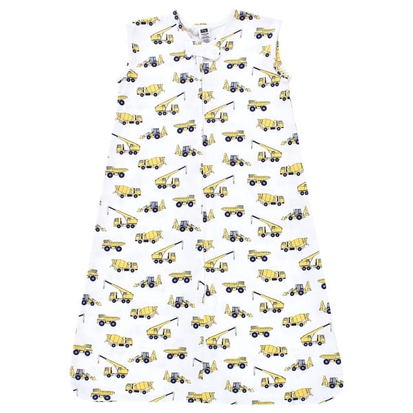 slide 1 of 1, Hudson Baby Cotton Sleeveless Wearable Sleeping Bag, Sack, Blanket, Construction 0-6 Months - Construction