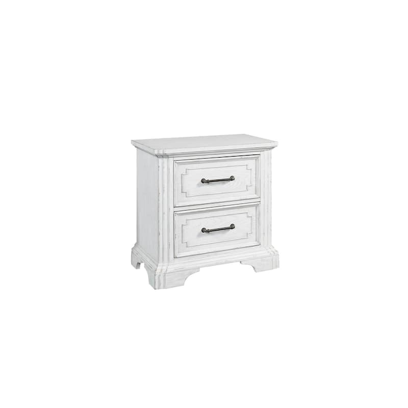 Elegant Nightstand with Sherwin Williams Finish, Felt-Lined Top Drawer, and Smooth Ball-Bearing Glides