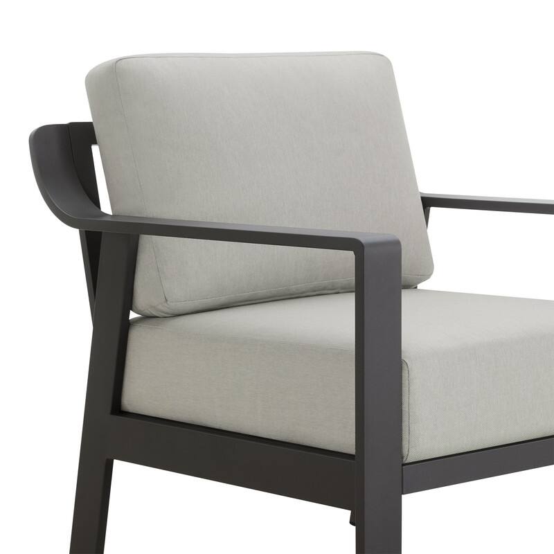 Spruce & Spring Outdoor Patio Furniture Set Aluminum Sofa Accent Chair