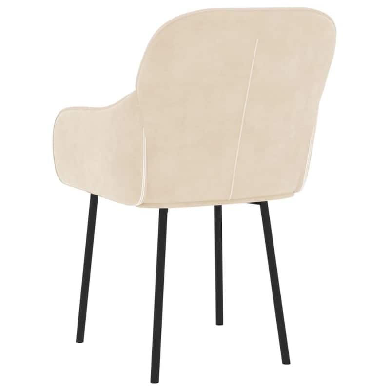 vidaXL Dining Chairs 2 Pcs Accent Upholstered Chair for Living Room Velvet - 22.4" x 24" x 31.5"