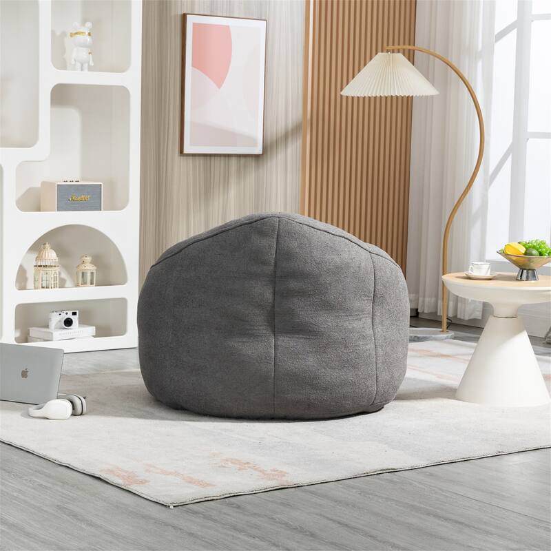 High Pressure Foam Bean Bag Sofa Chair With Ottoman