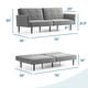 preview thumbnail 29 of 36, Lucid Comfort Collection Futon Sofa Bed with Buttonless Tufting