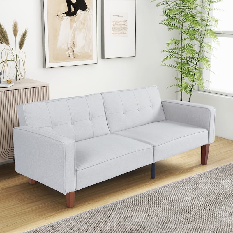 Futon Sofa Bed Couch Memory Foam Futon Convertible Couch Bed Sleeper for Living Room - 68.11"*30.11"*28.74"