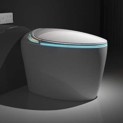 Yulika Smart Toilet Bidet with Built-in Tank Auto Open Lid Soft-closing Heat Seat Auto/Blackout Flush