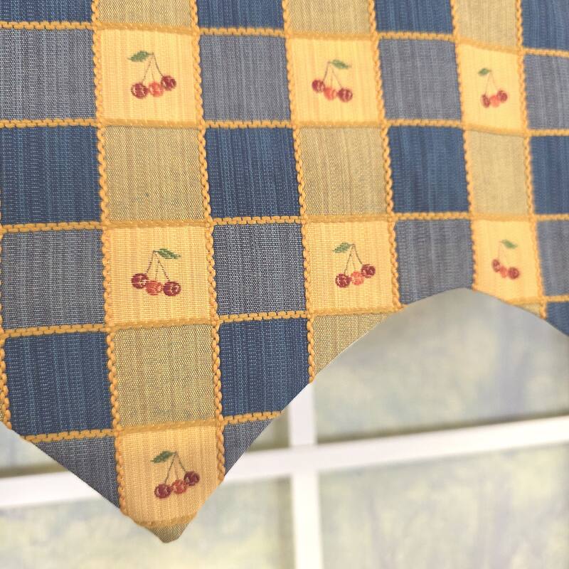 RLF Home Cherry Squares Regal Valance