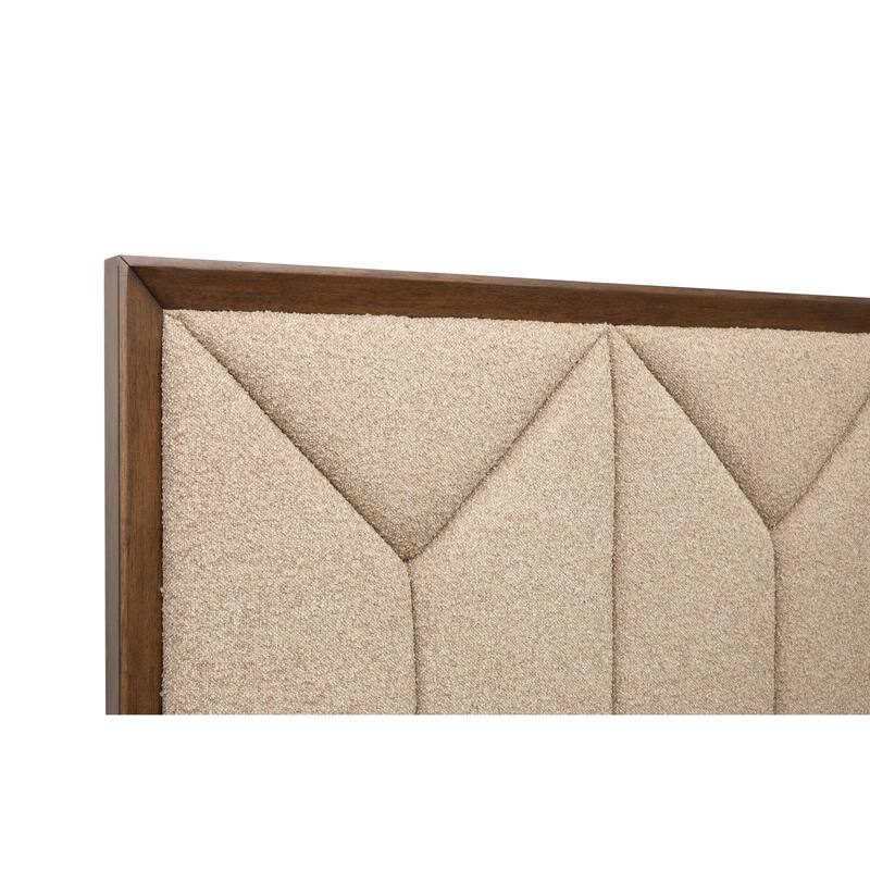 Magnussen Home Callisto Bourbon Brown Upholstered Panel Storage Bed