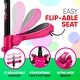 preview thumbnail 6 of 4, Hurtle ScootKid 3 Wheel Toddler Child Ride On LED Wheel Scooter, Pink (2 Pack) - 9