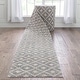 preview thumbnail 1 of 15, Custom Size Runner Harlow Trellis Modern Hallway Stair Rug 2' 1" x 2' 3" - Grey - Runner/Rectangle