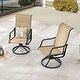 preview thumbnail 8 of 21, PATIO FESTIVAL Outdoor Swivel Metal Dining Chair (2-Pack)