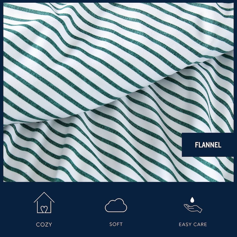Nautica Cozy Brushed Flannel Printed Sheet Sets