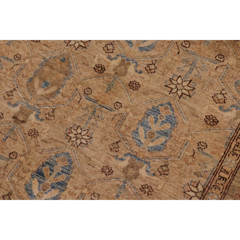 Vintage Herati Bidjar Hand Knotted Wool Rug