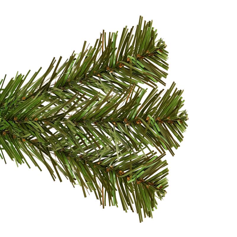 6' Pre-Lit Pine Artificial Wall Christmas Tree, Clear Lights - 6 Foot