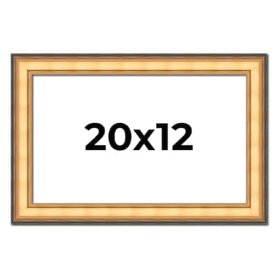 20x12 Frame Gold Plein Aire Solid Wood Picture Frame Width 2 Inches |