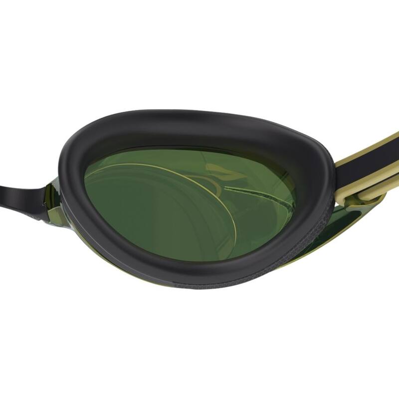 Vanquisher 3.0 Mirrored Swimming Googles, Black/Emerald/Gold Mirror
