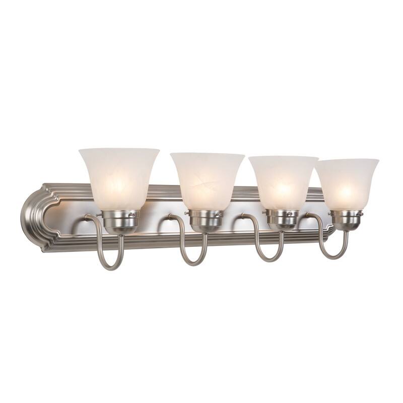 Yosemite Home Decor Vanity Lighting Series Four Light Vanity - Silver