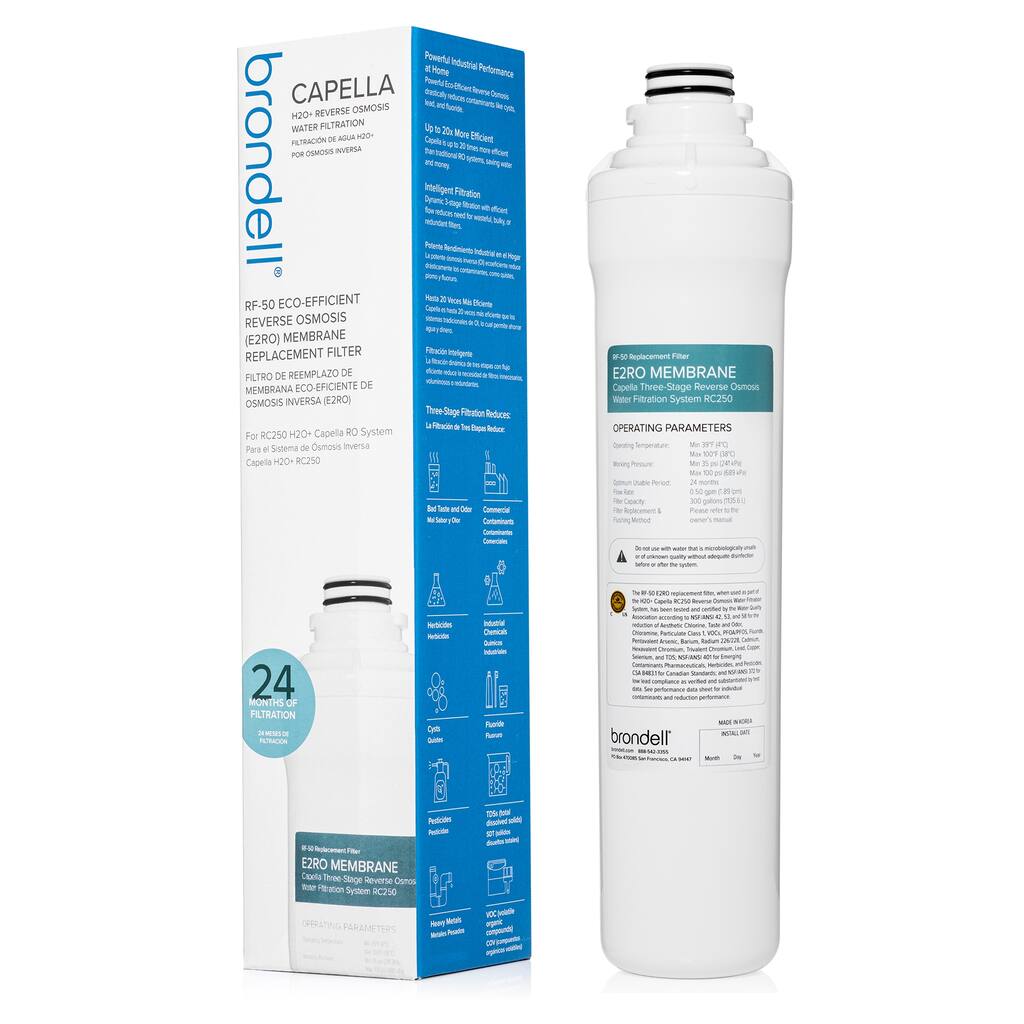 H2O Capella E2RO Membrane Replacement Filter