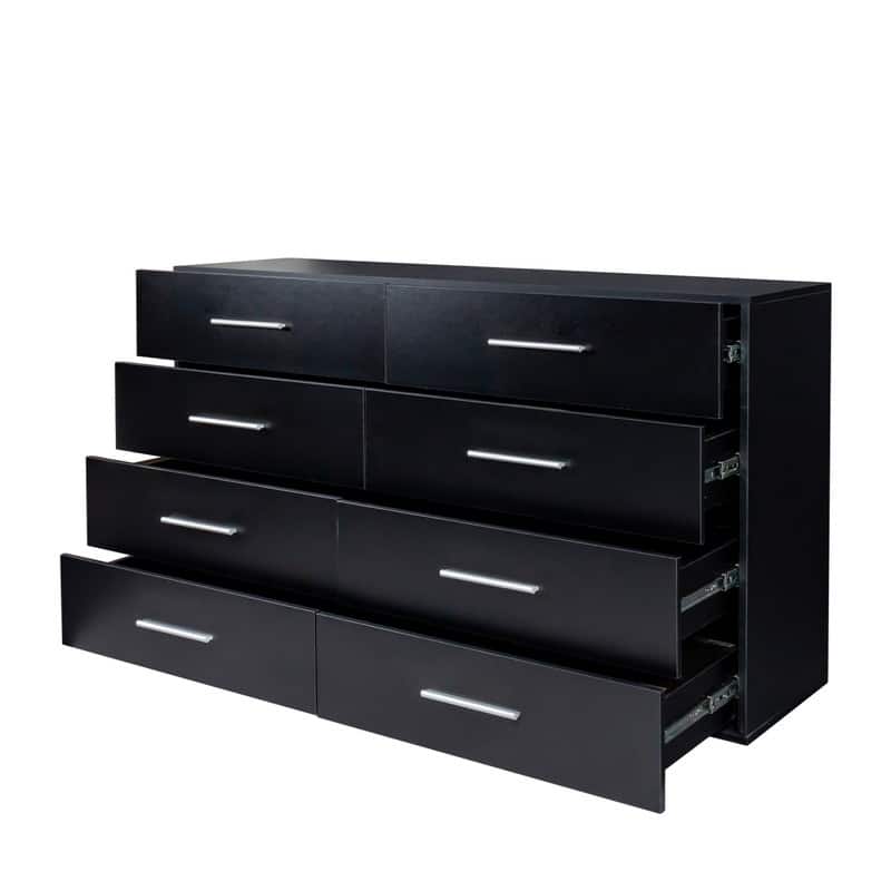 Space-saving 8-Drawer Double Dresser