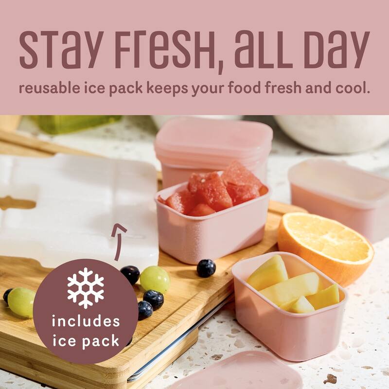 COOK WITH COLOR Snackle Box for Kids Lunch Box and Snack Container