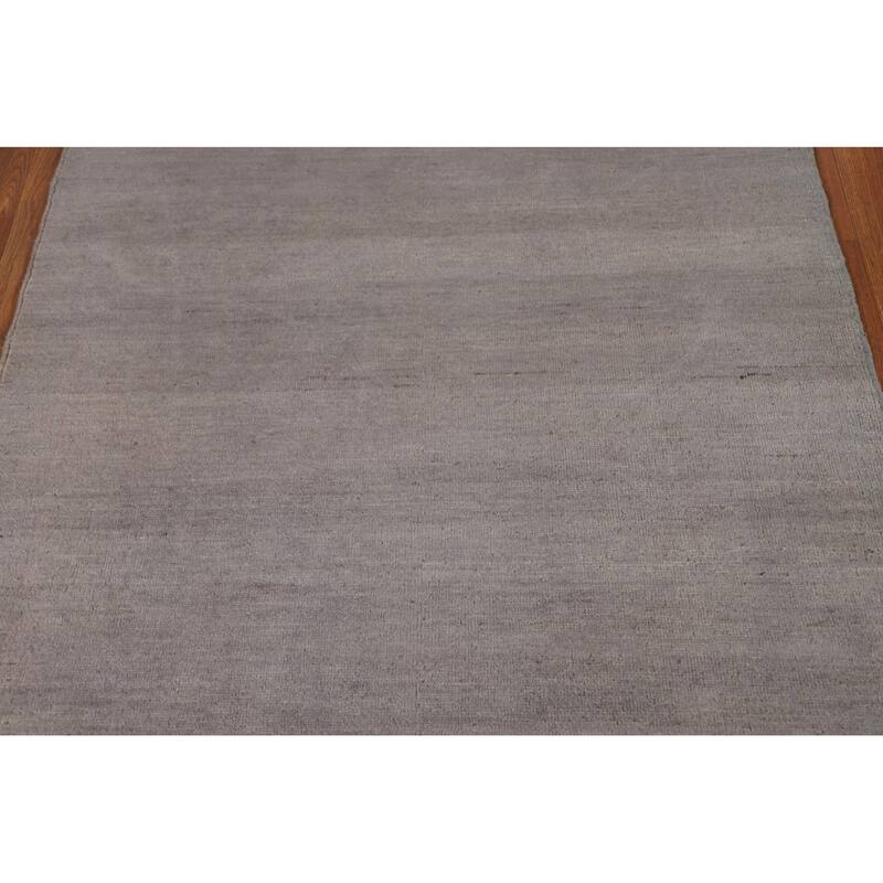 Gabbeh Accent Modern Rug Hand-Knotted Wool Carpet - 3'7" x 5'0"