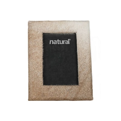 11" x 13" Natural Cowhide - 8" x 10" Picture Frame
