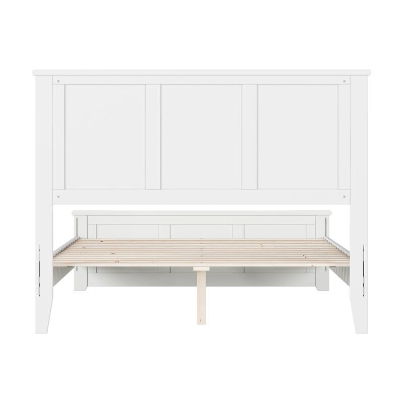 Charlotte Solid Wood Low Profile Platform Bed with Matching Footboard