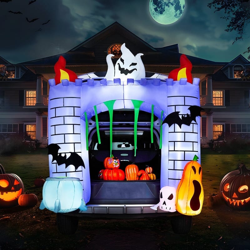 6 ft Halloween Inflatable Haunted Castle