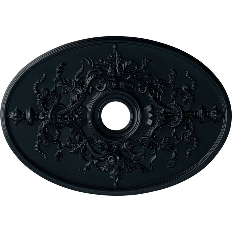 30 3/4"W x 21/14"H x 3 7/8"ID x 1 5/8"P Alexa Ceiling Medallion