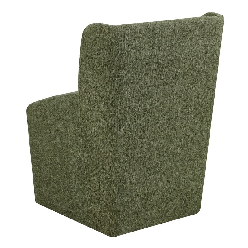 Spruce & Spring Iris Modern Upholstered Fabric Dining Chair with Casters