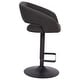 preview thumbnail 160 of 178, Vinyl Adjustable Height Barstool with Rounded Mid-Back