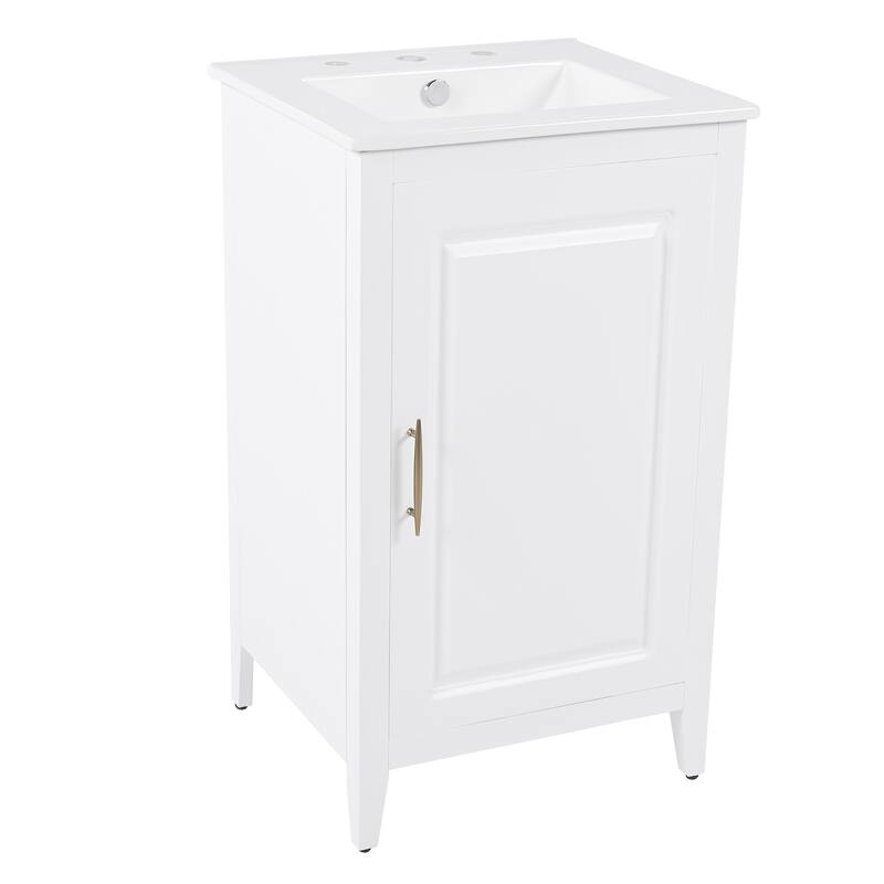 Christopher Knight Home 20" Bathroom Vanity with Sink and Functional Drawers