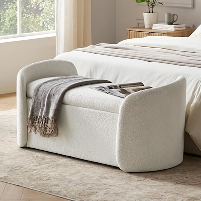 mopio Sophie 51" Ottoman Storage Bench, Entryway Bench with Storage