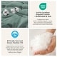 preview thumbnail 10 of 13, Medium Warmth 300TC Organic Cotton Down Comforter - 100% Natural, Chemical-Free, All Season Duvet Insert