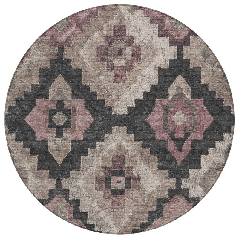 HomeRoots Aztec Transitional Rectangle Outdoor Rug