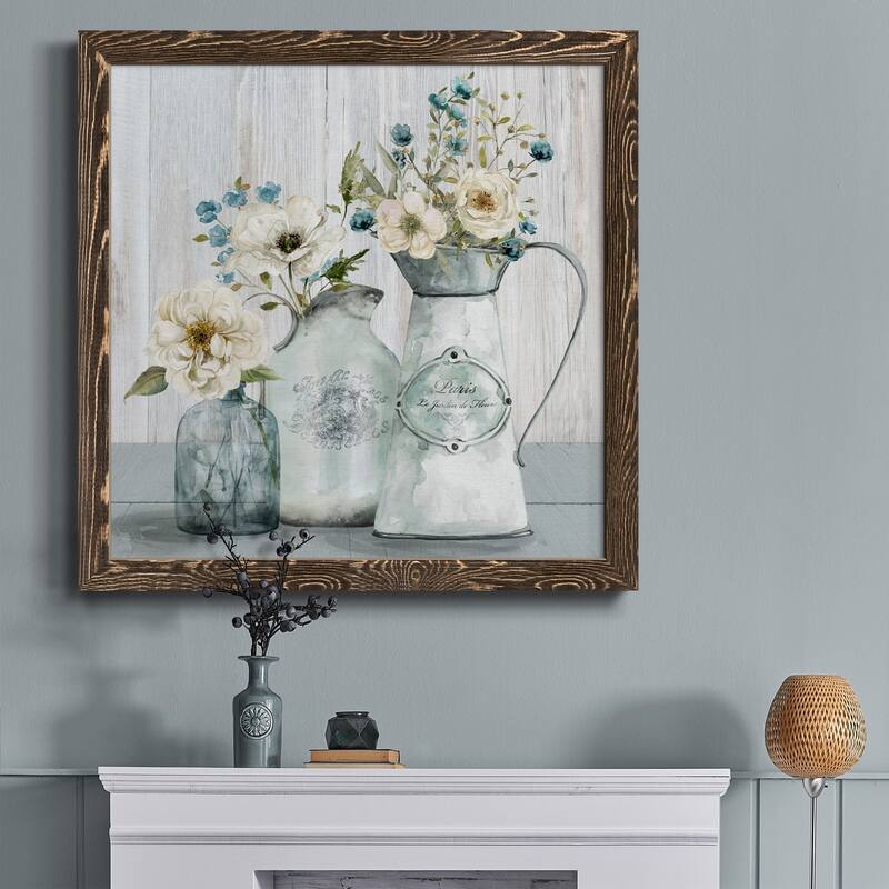 French Garden Flowers I-Premium Framed Canvas - Ready to Hang