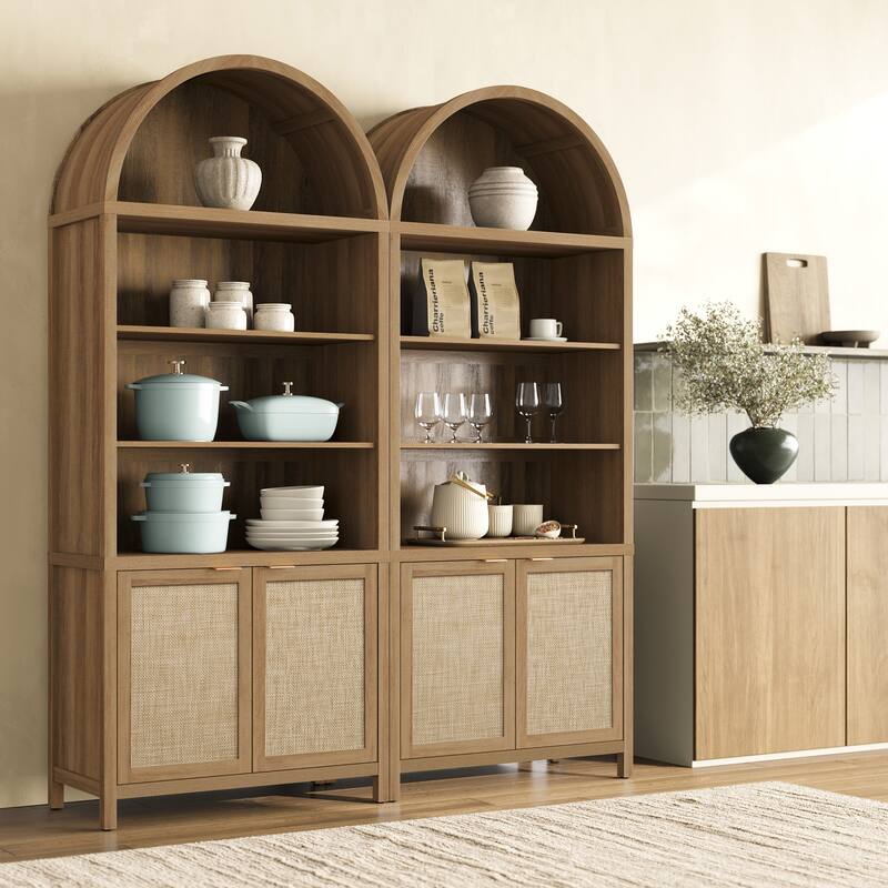 Ingenious Arc - Topped Multifunctional Storage Bookcase