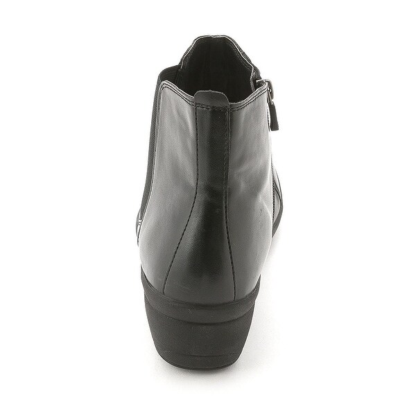 Easy Spirit Womens Brenley Leather Closed Toe Ankle Fashion Boots