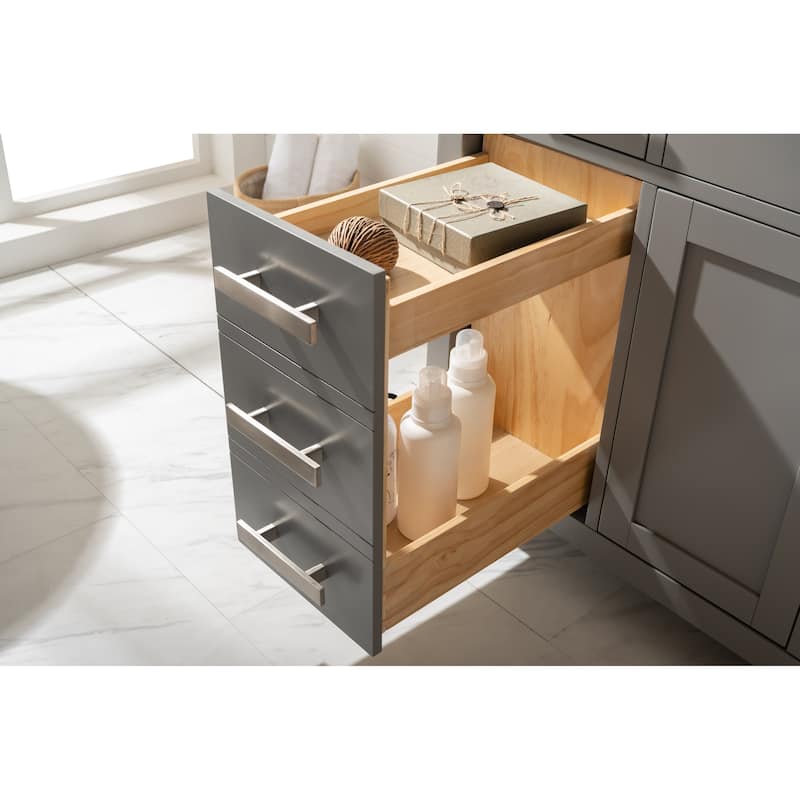 Valentino 84" Double Vanity in Grey