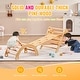 preview thumbnail 12 of 26, Pikler Triangle Set, Toddler Climbing Toys Indoor Playground, Ramp, and Arch, Montessori Climbing Set with Triangle