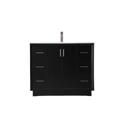 Elegant Lighting VF19642 Hayes 42" Free Standing Single Basin Vanity