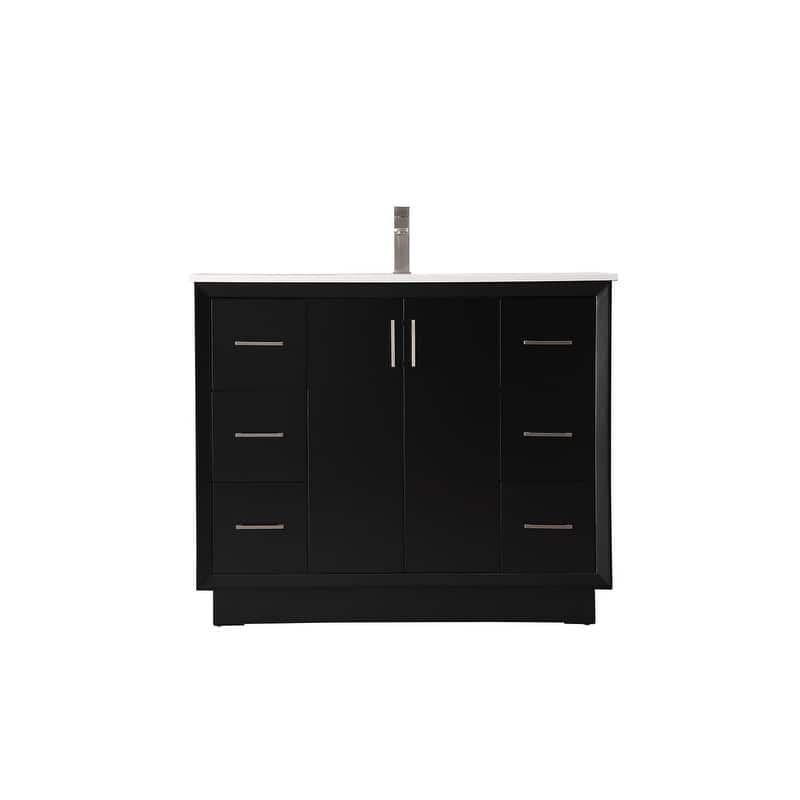 Elegant Lighting VF19642 Hayes 42" Free Standing Single Basin Vanity