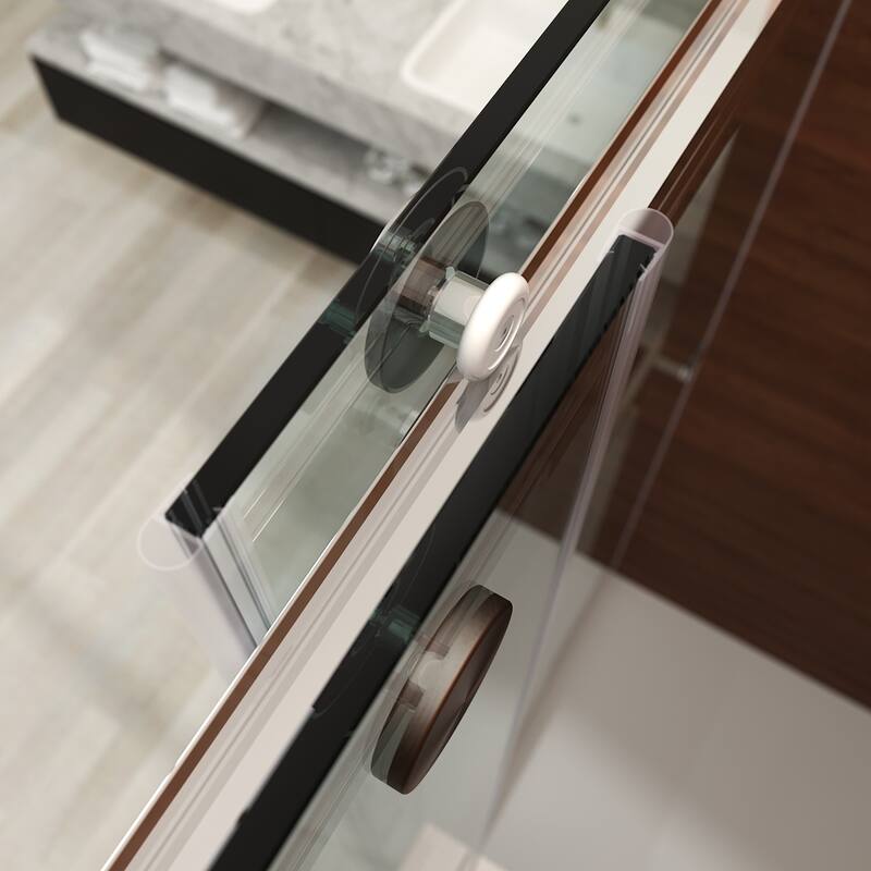 Elegant Frameless Sliding Shower Doors Stainless Steel