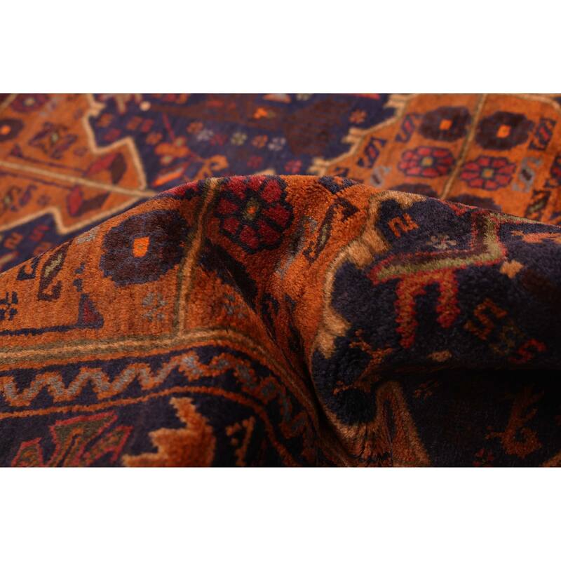 ECARPETGALLERY Hand-knotted Teimani Burnt Orange Wool Rug - 3'7 x 6'8