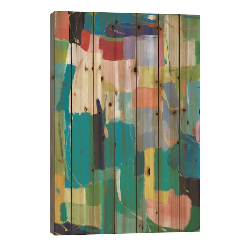 Urban Essay XIV Print On Wood by Kim Parker - Multi-Color - 40x26x1.5