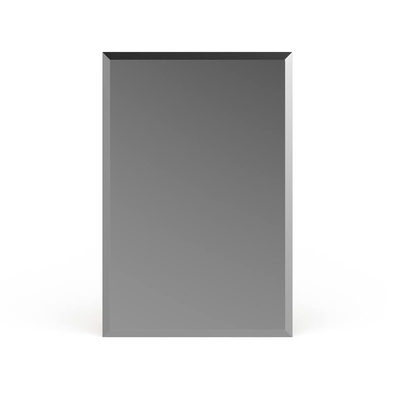 Porch & Den Steel Frameless Beveled Rectangular Mirror