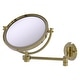 preview thumbnail 6 of 26, Allied Brass 8 Inch Wall Mounted Extending Make-Up Mirror 5X Magnification with Grooved Accent