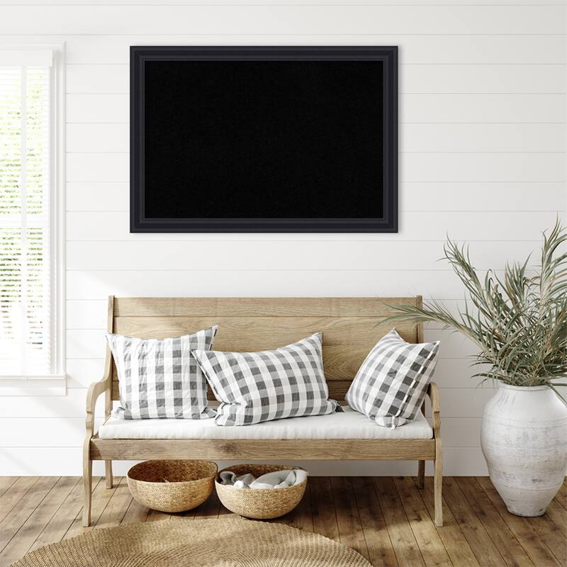 Dalat Black Framed Cork Board - Bulletin Board, Organization Board, Pin Board