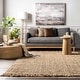 preview thumbnail 4 of 46, Brooklyn Rug Co Delilah Solid Chunky Jute Tassel Area Rug