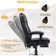 preview thumbnail 34 of 57, EROMMY Heated Massage Executive Office Chair, PU Leather with Retractable Footrest