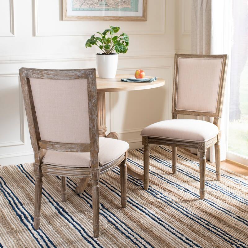 SAFAVIEH Sharen Rectangular Dining Chair (Set of 2). - 20"W x 24"D x 38"H